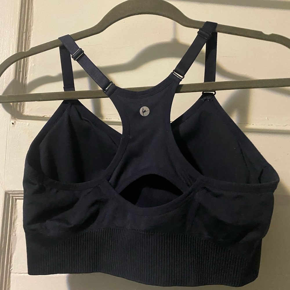 NWOT! 90 Degree By Reflex Navy Blue Sports Bra - Picture 8 of 8